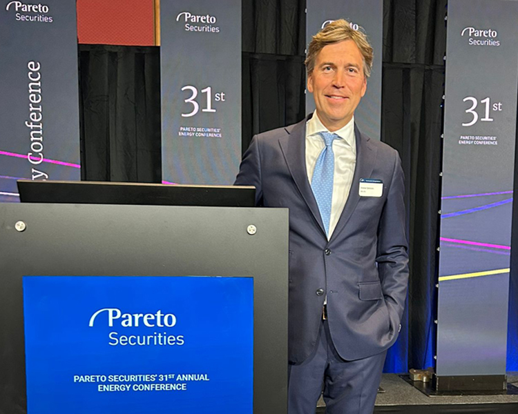 Kristian at Pareto Energy Conference 2024